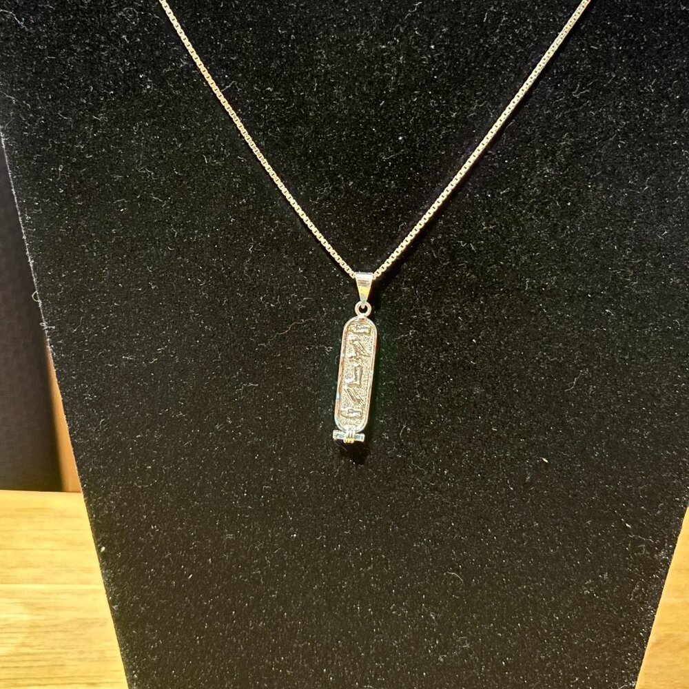 Men's  Cartouche Necklace -David